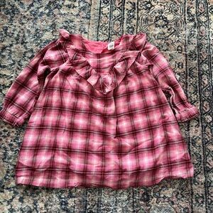 BabyGap pink plaid dress toddler girl 3T
